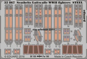 EDUARD 32867 - 1:32 Seatbelts Luftwaffe WWII fighters Steel