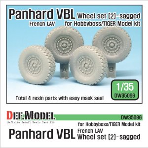 DEF MODEL DW35096 - 1:35 French Panhard VBL LAV Sagged Wheel set (2)