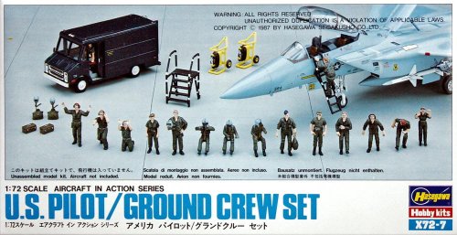 Go to product HASEGAWA X7207 - 1:72 U.S Pilot / Ground Crew Set