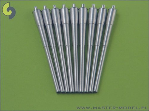 Go to product MASTER SM-350-041 - 1:350 Barrels for American cannons 16in/50 40,6 cm Mark 7 with blast bags