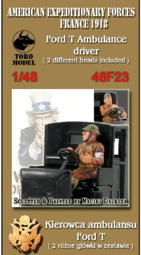 Go to product TORO MODEL 48F23 - 1:48 American Expeditionary Forces, France 1918 - Ford T Ambulance driver