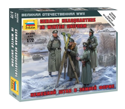 Go to product ZVEZDA 6232 - 1:72 German Headquarters in Winter Uniform