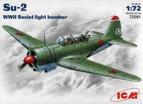 Go to product ICM 72081 - 1:72 Su-2, WWII Soviet Light Bomber