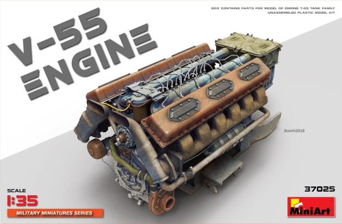 Go to product MINIART 37025 - 1:35  V-55 Engine for T-55 tanks family