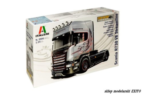 Go to product ITALERI 3906 - 1:24 Scania R730 V8 Streamline Silver Griffin