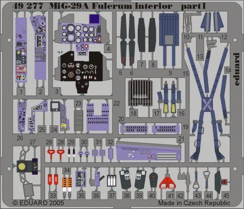 Go to product EDUARD 49277 - 1:48 MiG-29A Fulcrum interior