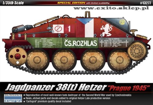 Go to product ACADEMY 13277 - 1:35 Jagdpanzer 38(t) Hetzer - Prague 1945