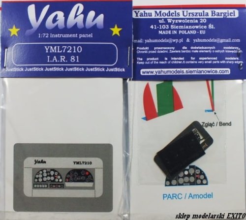 Go to product YAHU YML7210 - 1:72  I.A.R.81 - Instrument Panel