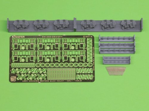 Go to product MASTER SM-350-093 - 1:350 American Bofors 40mm/56 quadruple cannon variant 1