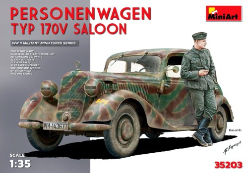 Go to product MINIART 35203 - 1:35 Personenwagen Typ 170V Saloon