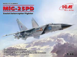 ICM 48903 - 1:48 MiG-25 PD Soviet Interceptor Fighter