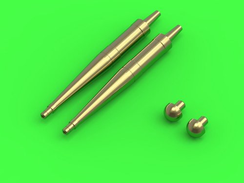 Go to product MASTER AM-72-116 - 1:72 Spitfire Mk.VIII/IXc barrels for British Hispano 20mm with fairings