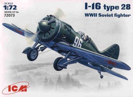 Go to product ICM 72073 - 1:72 I-16 type 28 WWII Soviet Fighter