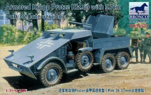 BRONCO CB 35132 - 1:35 Armored Krupp Protze Kfz.69 with 3.7cm Pak 36 (late version)
