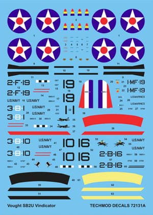 Go to product TECHMOD 72131 - 1:72 Vought SB2U Vindicator w/photo parts and masks