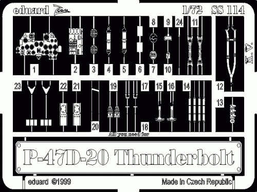 Go to product EDUARD SS114 - 1:72 P-47D-20