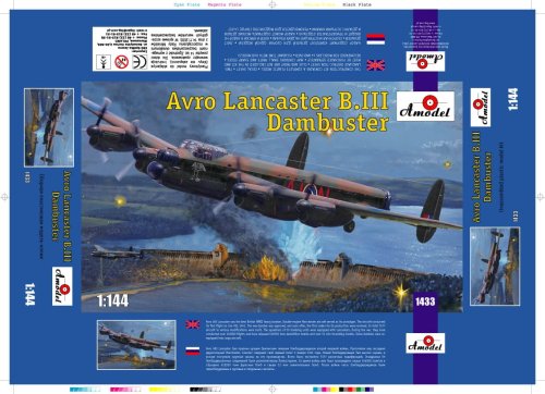 Go to product AMODEL 1433 - 1:144 Avro Lancaster B.III Dambuster