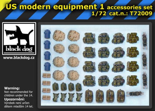Go to product BLACK DOG T72009 - 1:72 US modern equipment 1 accessories set