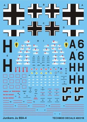 Go to product TECHMOD 48031 - 1:48 Junkers Ju-88 A-4