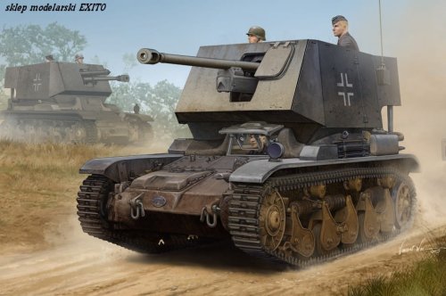 Go to product HOBBY BOSS 83808 - 1:35  5 cm Pak(t) Sfl.auf Fgst. Pz.Kpfw.35 R 731(f)