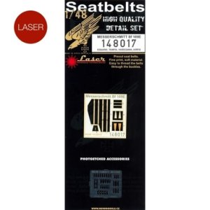 HGW 148017 - 1:48 Messerschmitt Bf 109E seatbelts