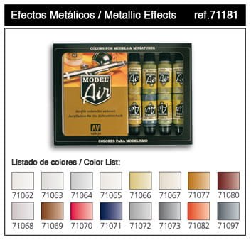 Go to product VALLEJO Model Air Set 71181 - Metallic Colors