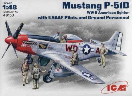 Go to product ICM 48153 - 1:48 Mustang P-51D US Pilots and Technics
