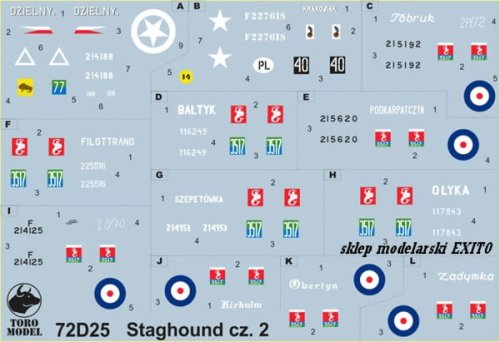 Go to product TORO MODEL 72D25 - 1:72 Staghound in Polish service vol.2