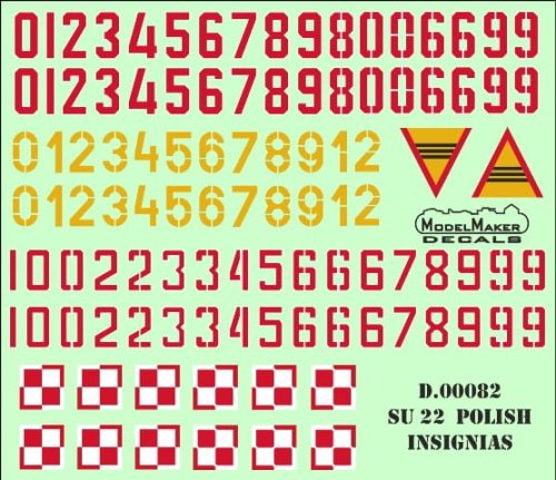 Go to product MODELMAKER D48082 - 1:48 Su-22 Polish insignias