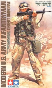 TAMIYA 36308 - 1:16 Modern US Army Infantryman (Desert Uniform)
