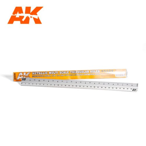 Go to product AK INTERACTIVE 9049 - Metallic Multi Scale Triangular Ruler