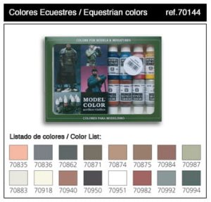 VALLEJO Model Color Set 70144 - Equestrian Colors