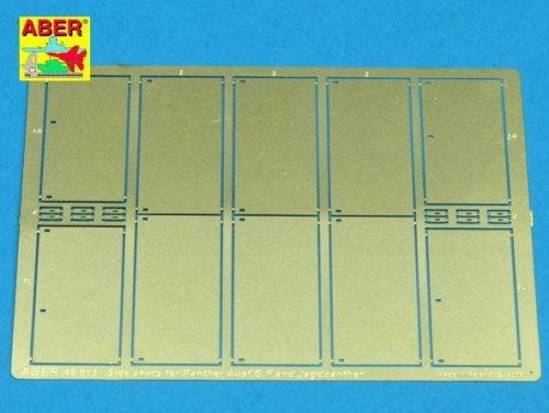 Go to product ABER 48013 - 1:48 Side skirts for Panther Ausf.G and Jagdpanther