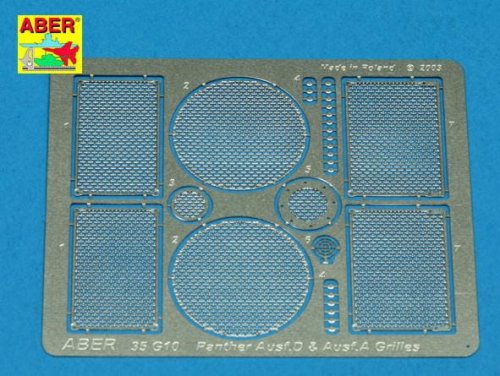 Go to product ABER G10  - 1:35 Panther ausf A/D grills