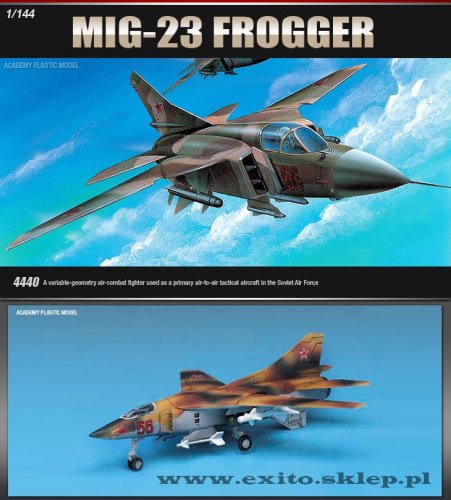 Go to product ACADEMY 12614 - 1:144 MiG-23 Frogger