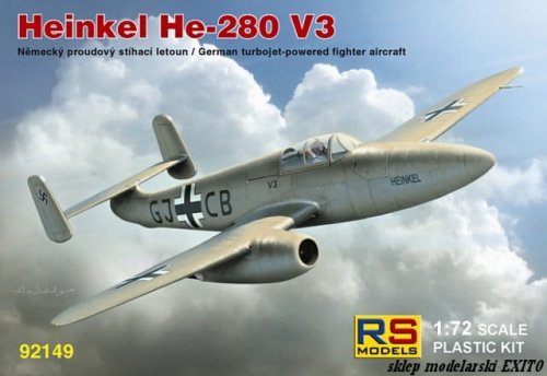 Go to product RS MODELS 92149 - 1:72 Heinkel He-280 V3 with HeS engine