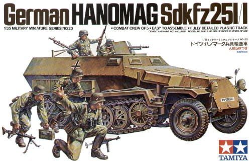 Go to product TAMIYA 35020 - 1:35 German Hanomag Sd.Kfz. 251/1