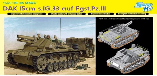 Go to product DRAGON 6904 - 1:35 DAK 15cm s.IG.33 auf Fgst.Pz.III