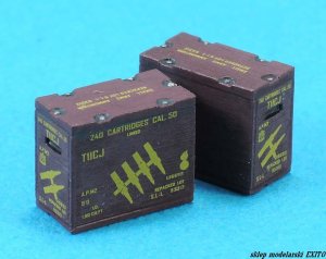 LEGEND LF1296 - 1:35 M1917 Cal.50 Ammo Crate set Linked Type (8 pcs)