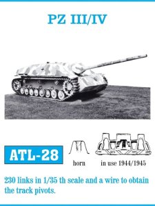 Friulmodel ATL-028 - 1:35 Pz.Kpfw.III / IV from the period 1944-1945 metal tracks