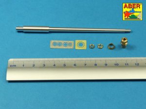 Aber 35L-216 - 1:35 88mm metal gun barrel for Tiger II Henschel turret
