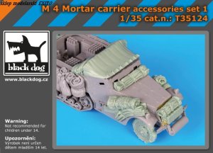 BLACK DOG T35124 - 1:35 M 4 mortar carrier accessories set 1