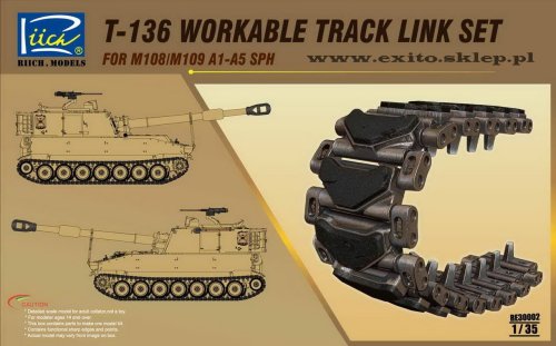 Go to product RIICH MODELS 30002 - 1:35 M108 / M109 A1-A5 SPH Workable Track Link Set