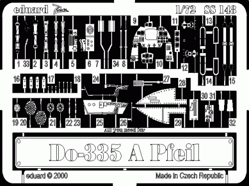 Go to product EDUARD SS148 - 1:72 Do 335A Pfeil