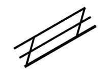 PLASTRUCT 90692 - Styrene stair rail 10.7 mm x 19.1 mm x150 mm (1:100)