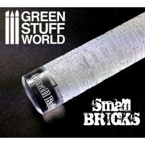 GREEN STUFF 1376 - Rolling Pin Small Bricks - Wałek do odciskania faktury kostki chodnika / bruku