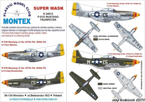 Go to product MONTEX K24012 - 1:24 P-51 D Mustang