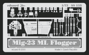 EDUARD SS155 - 1:72 MiG-23ML Flogger