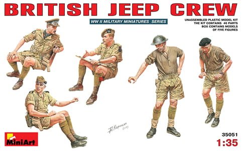 Go to product MINIART 35051 - 1:35 British Jeep Crew