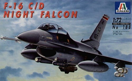 Go to product ITALERI 0188 - 1:72 F-16 C/D Night Falcon